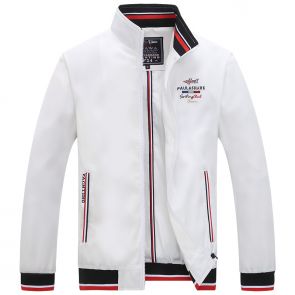 (Белая) Куртка ветровка пол шарк 81306