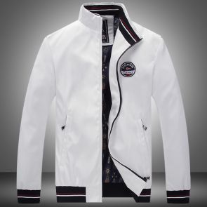 (Белая) Бомперы куртки мужские (Белый) Поул Шарк 2017