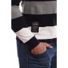 Поло рубашки мужские длинный рукав (Темно синий/Серый) Пол шарк
