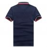 Рубашка поло мужская с коротким (Темно синий/Красный) Пол шарк