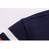 Рубашка поло мужская с коротким (Темно синий/Бордовый) Пауль