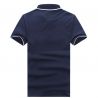Рубашка поло мужская с коротким (Темно синий/Белый) Пол шарк
