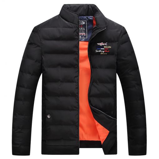 Стильная теплая куртка пол шарк 2018 (Черный) 2018PS-88908012