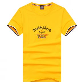 Футболки мужские (Желтый) Поул Шарк Акула и флаги 2019TS-180101