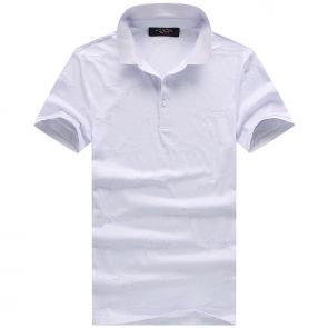 Рубашка поло мужская с коротким (Белый) Поул Шарк Акула 6692