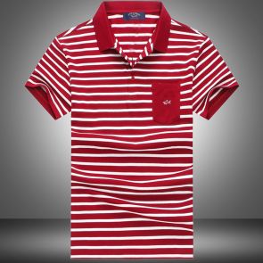 Рубашка поло мужская с коротким (Бордовый) Пол шарк Акула 86206